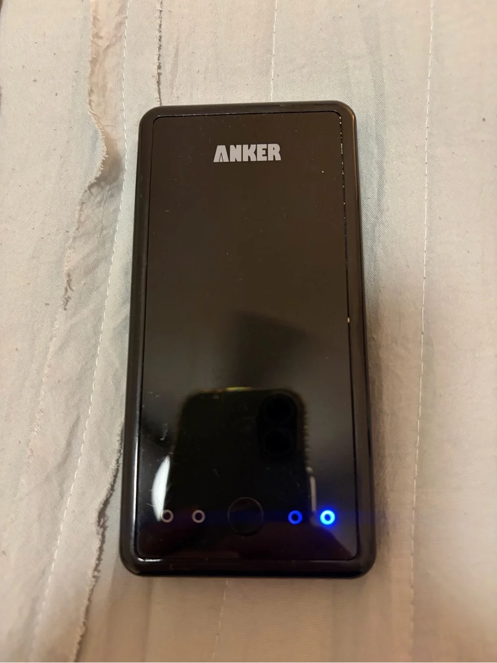 Anker Black Power Bank with charger